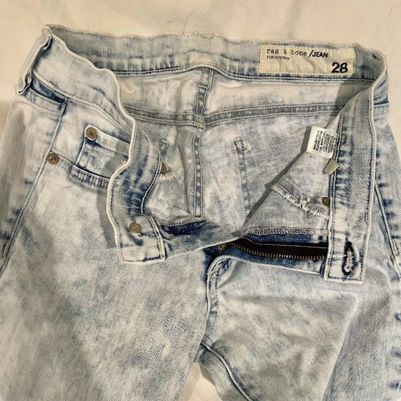 Rag and Bone Acid Wash Moto Jeans for INTERMIX - Picture 6 of 6